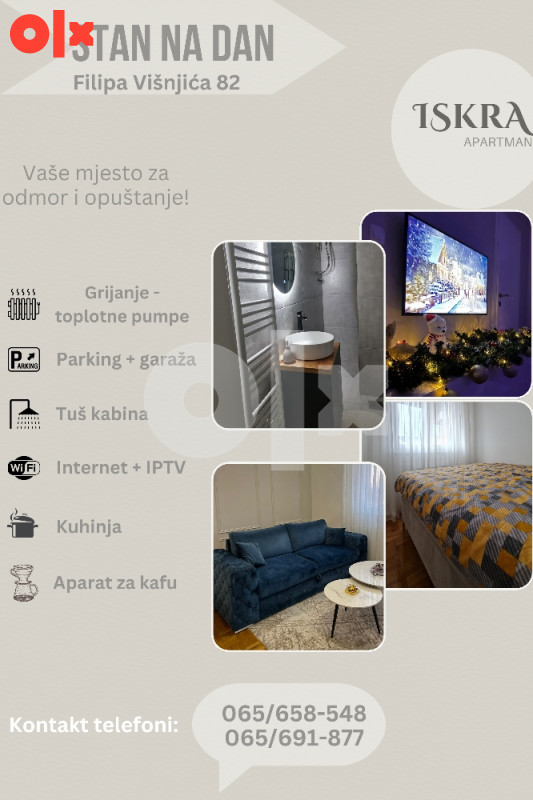Stan na dan Bijeljina, Parking, Garaža 065/658-548, 065/691-877 12