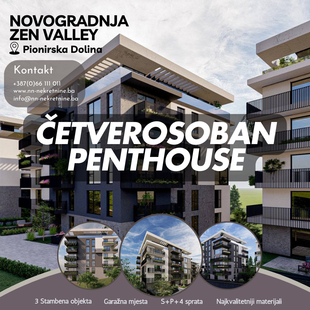 NN Nekretnine : Četverosoban penthouse - Pionirska Dolina