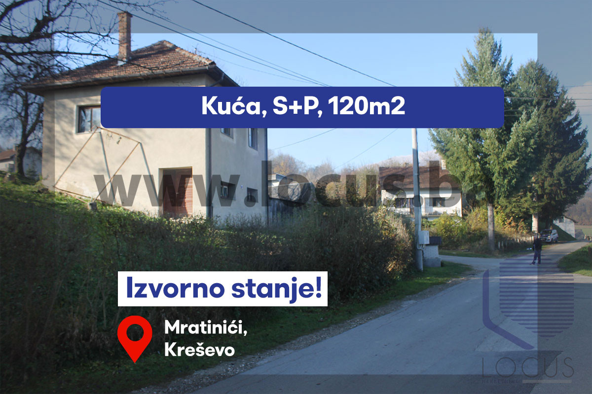 LOCUS prodaje: Kuća na parceli 5.494m2, Kreševo