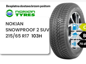 215/65 R 17 103H XL NOKIAN SNOWPROOF 2 SUV