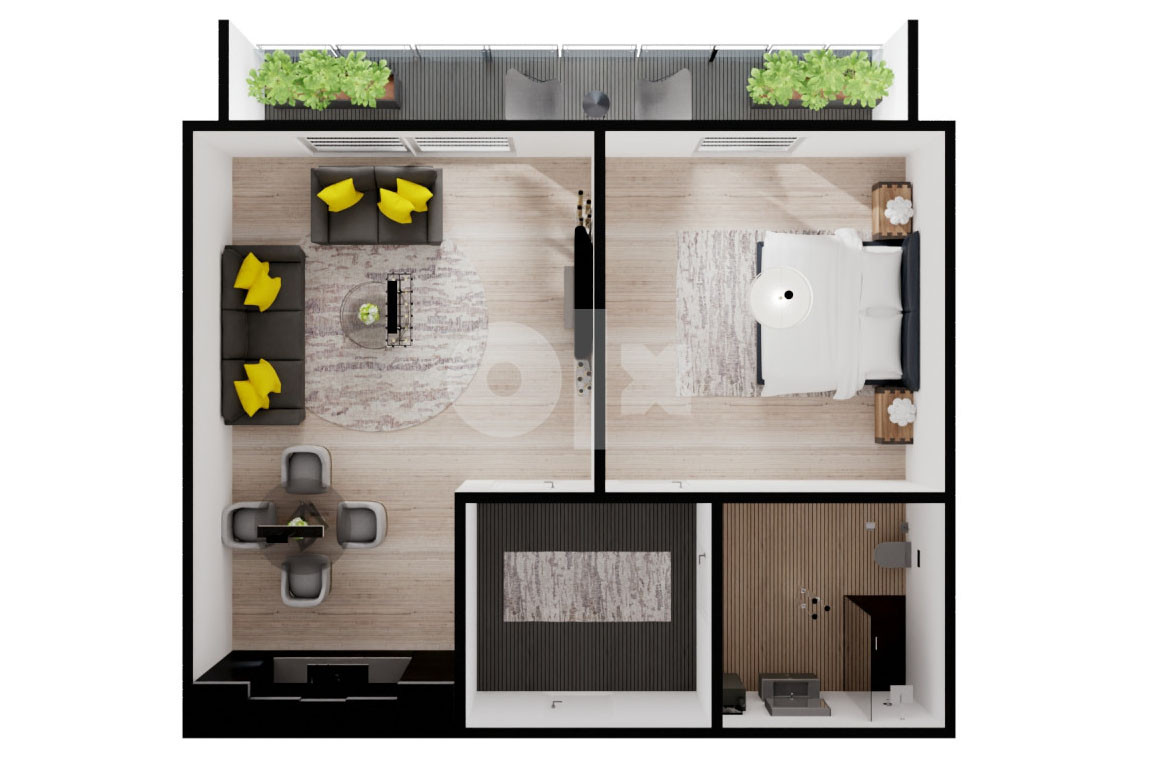Dvosoban apartman / stan / 39m2 /  Brus / Trebević 5