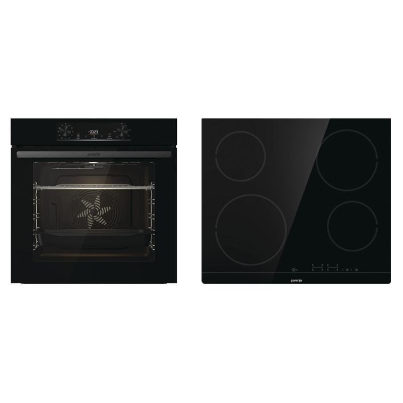 AKCIJA !!! Gorenje CRNI JUMP SET AQUA/C BO6735E02BK+ECT641BSC