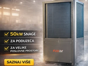 Toplotne pumpe 50kW Fuji R290 Visokotemp.75C Dizalice Topline