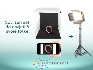 Kutija za fotografisanje + dodatna rasvjeta