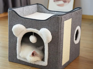 Kućica za mačke Jiupety + grebalica