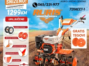Motokultivator freza Ruris 731K ACC / SVA OPREMA