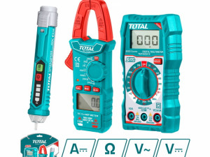 TOTAL električarski kit set 3/1 multimetar