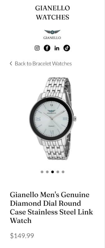 Gianello Rucni Sat GNL7762SS 43mm