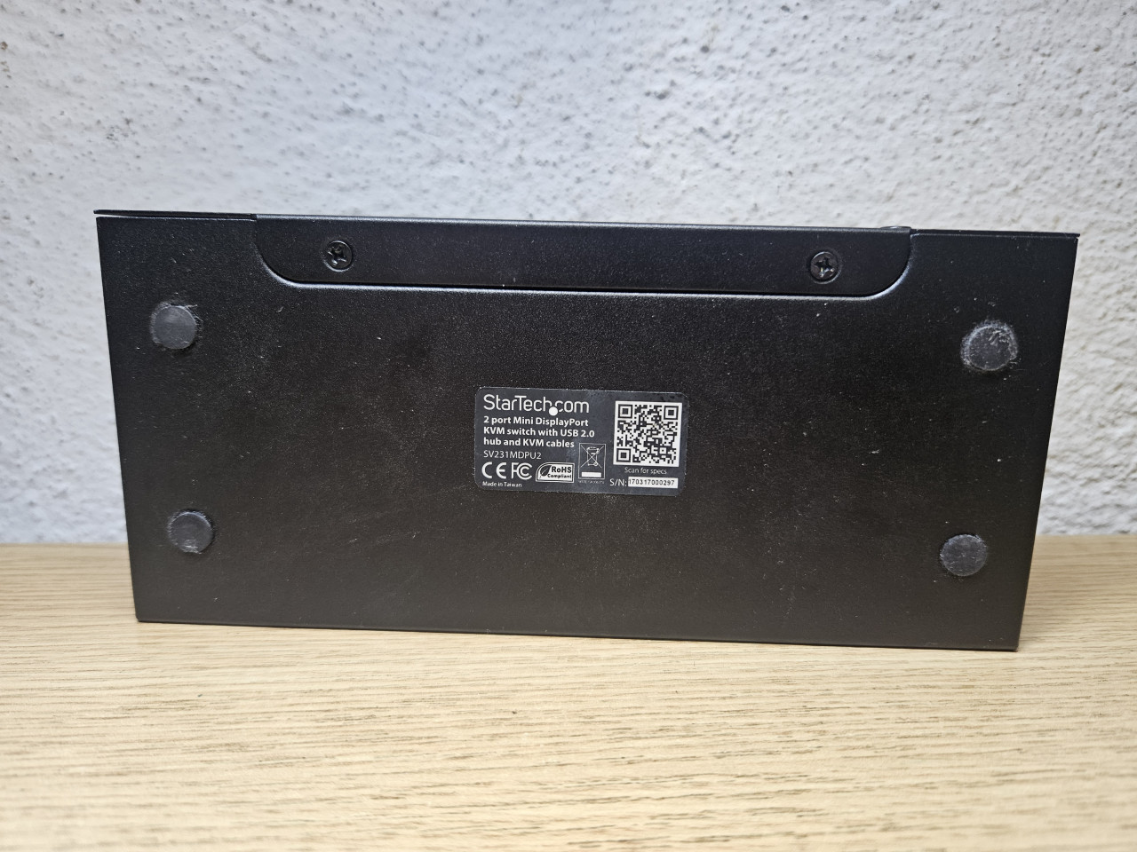 2-Port KVM Switch StarTech SV231MDPU2 Mini DP 4K @60Hz