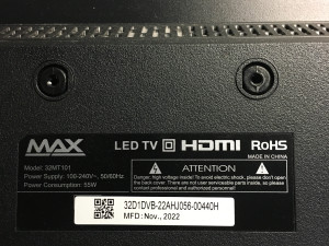 TV Max 32MT101 dijelovi