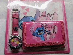 SET  poklon 2U1 LILO STICHH STICH STIC NOVCANIK SAT