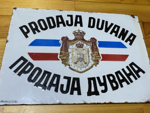 Emailirana tabla Prodaja Duvana Kraljevina