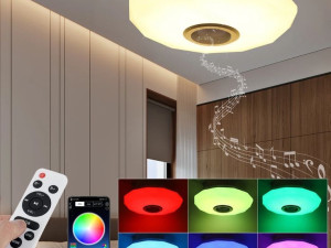RGB PLAFONJERA SA ZVUČNIKOM PLAFONJERA SVJETLO ZA ZVUCNNIKOM