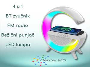 4u1 Lampa, zvučnik, radio, bežični punjač