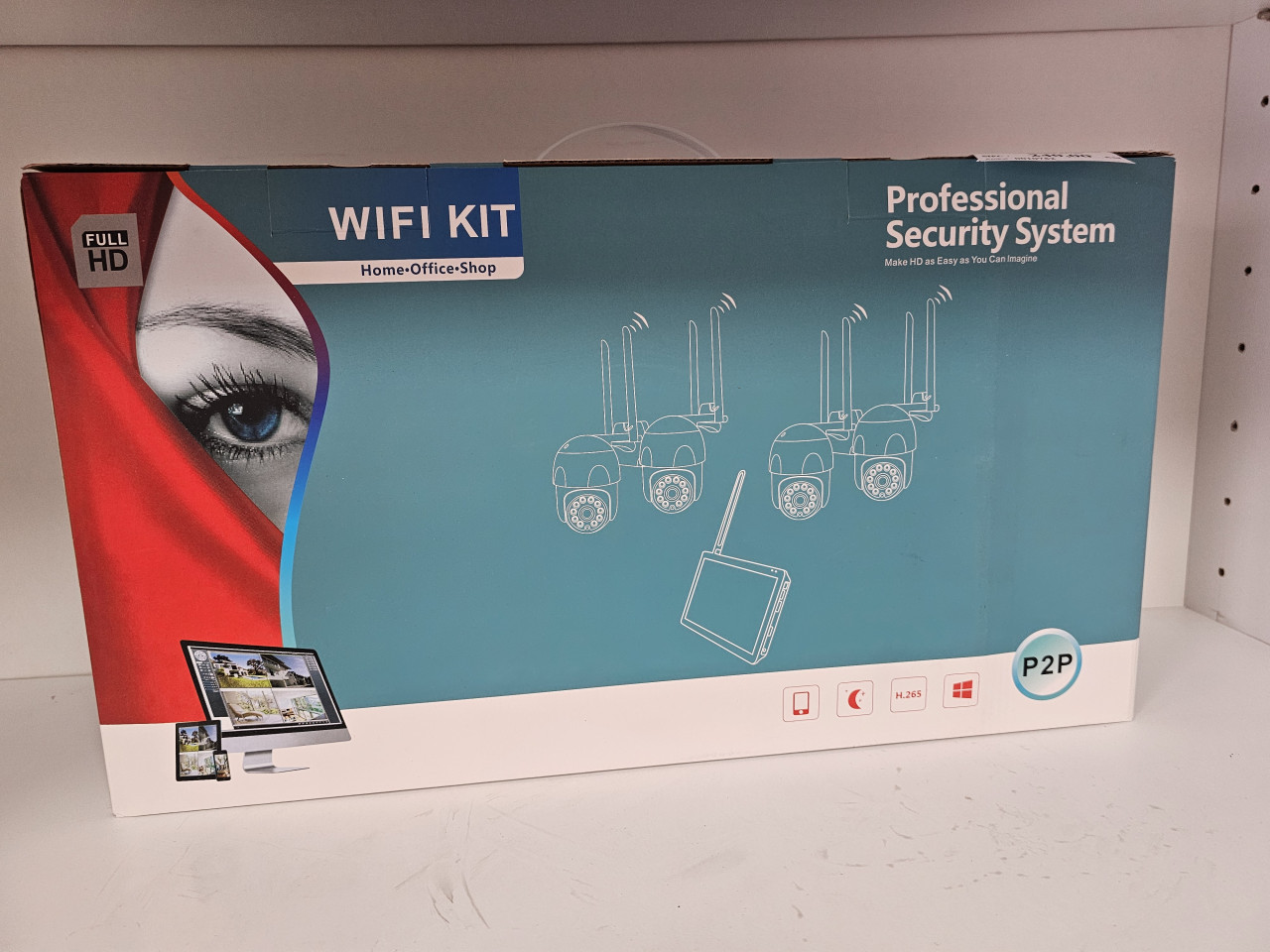 Video nadzor preko telefona mobitela set 4 kamere za wifi wi fi