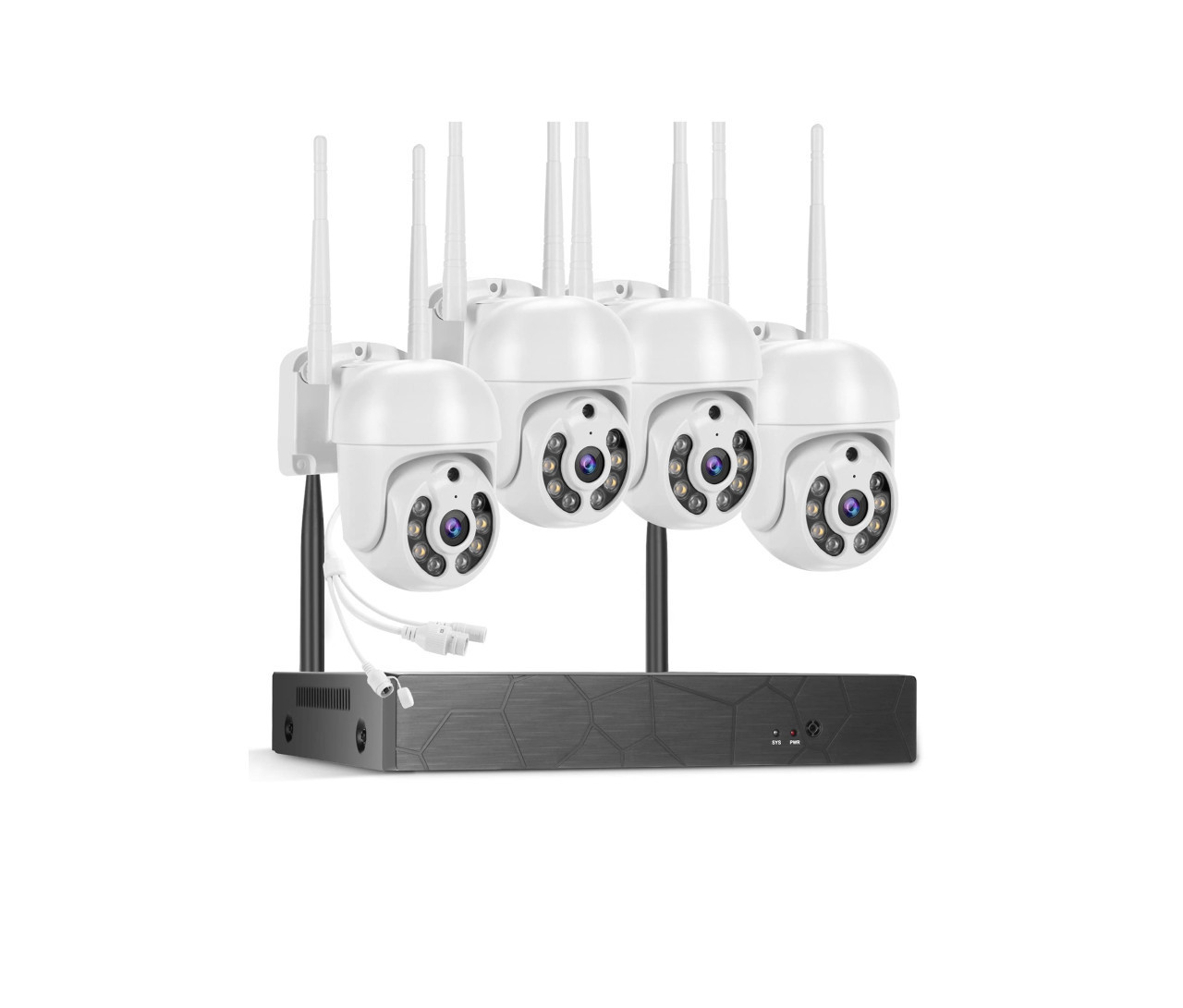 Video nadzor preko telefona mobitela set 4 kamere za wifi wi fi