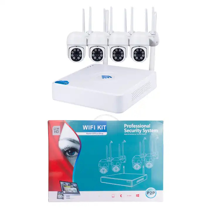 Video nadzor preko telefona mobitela set 4 kamere za wifi wi fi