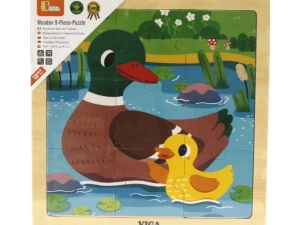 Viga drvena slagalica puzzle puzle slagalice 9 kom.