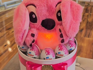 Poklon box kinder jaja stitch koji dise stič spava pokloni