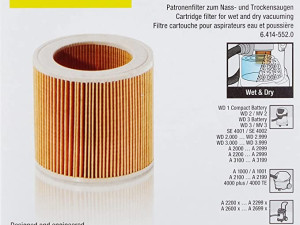 FILTER S PATRONAMA karcher
