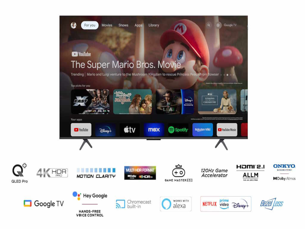 Televizor 65 TCL 65"C655 4K QLED 120Hz Google TV 65''