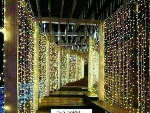 Led lampice zavjesa 3x2 m Novogodisnje lamice svjecice