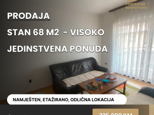 Stan 68m2 - Centar/Visoko - JEDINSTVENA PONUDA