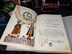 Fojnički grbovnik, izdanje iz 1972g. Uvod je na francuskom jeziku