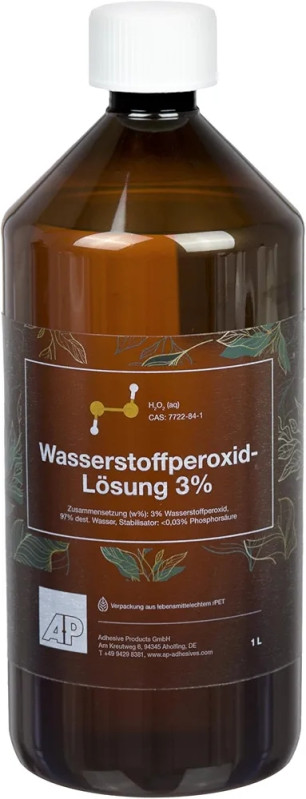 Otopina hidrogen peroksida 3%, 1 l, kvaliteta: Pure (purum)