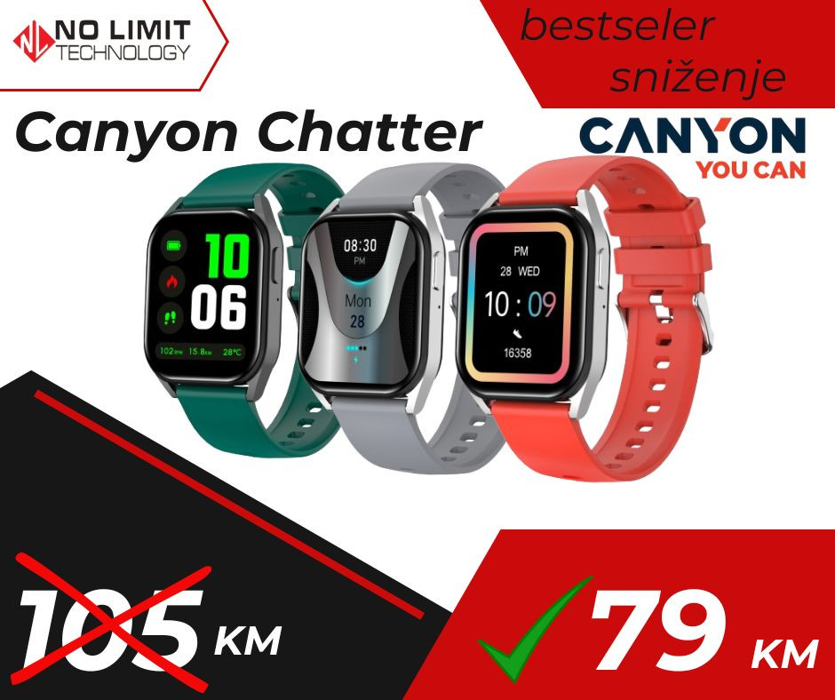 SNIŽENJE! Pametni sat Canyon Chatter STARA CIJENA 105