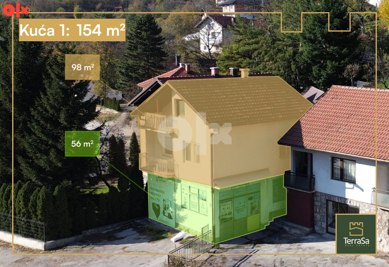 Kuća sa posl. prostorom 154 m2/ Kuća 180 m2/ Binježevo/ Hadžići 6