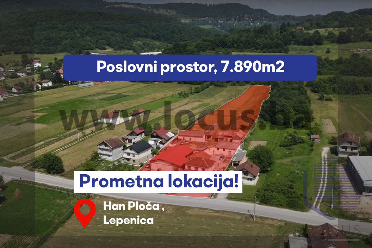 LOCUS: Poslovni objekat na parceli 7.890m2, Lepenica