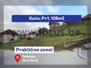 LOCUS: Kuća na parceli 2.153m2, Briješće, Novi Grad