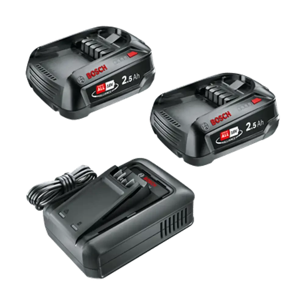 Bosch Set 2x Baterija 2.5 Ah + Punjač AL 18V-44