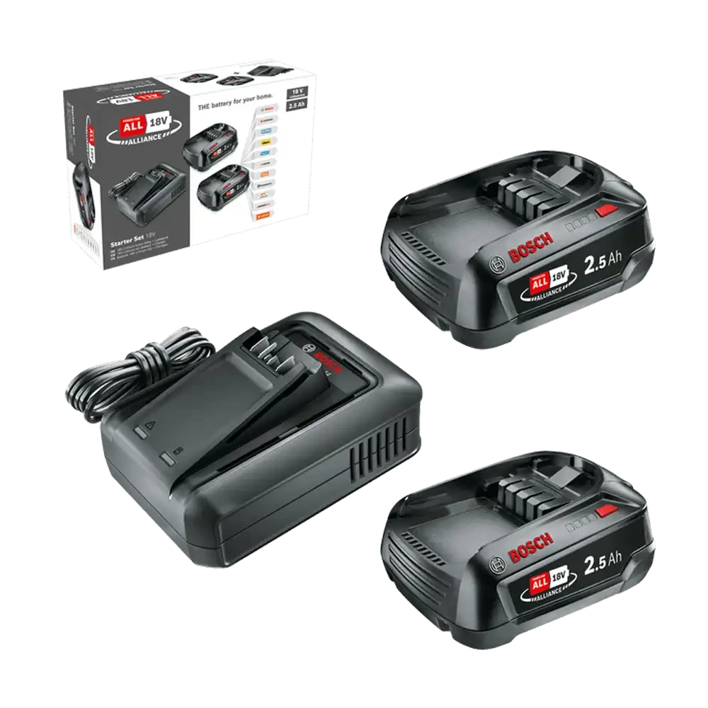Bosch Set 2x Baterija 2.5 Ah + Punjač AL 18V-44