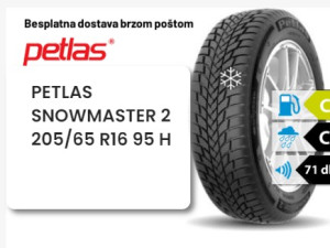 205/65 R 16 95H PETLAS SNOWMASTER 2