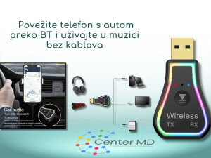 Bluetoth transmiter povežite auto i telefon preko BT