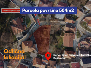 LOCUS: TOP LOKACIJA! Parcela površine 504m2, Baščaršija