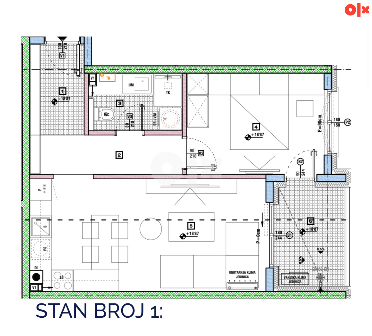 Stan Zavidovići 48m 2