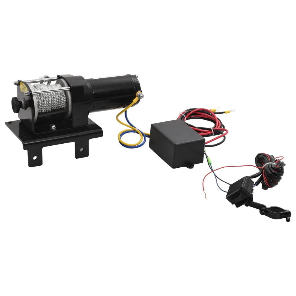 12V Električno vitlo 1360 kg s pločom  210231
