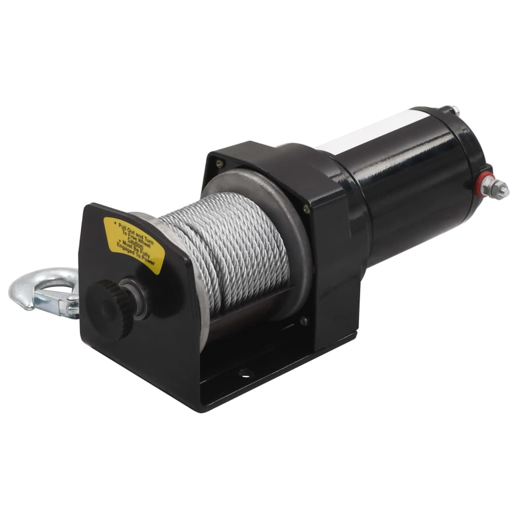 12V Električno vitlo 1360 kg s pločom  210231