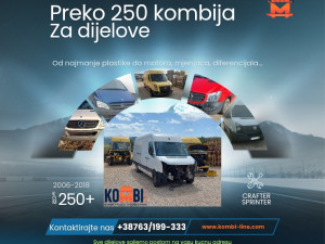 Crafter i Sprinter / Preko 250 komada za dijelove / DIJELOVI