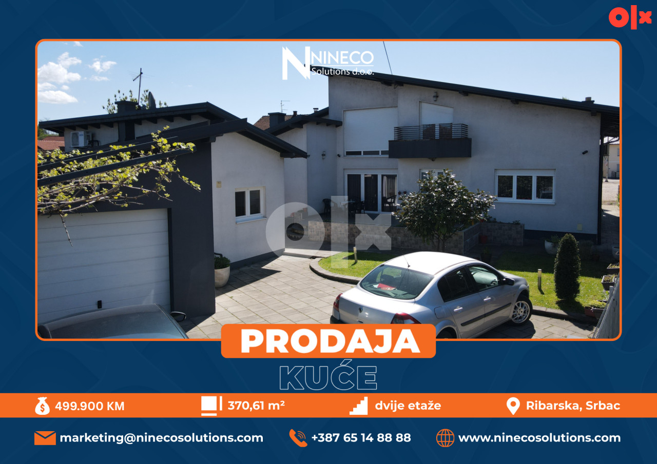 KUĆA I POMOĆNI OBJEKAT - SRBAC - 370 m2 + 58 m2 (AKCIJSKA CIJENA)