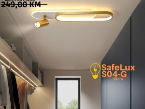 Luster Plafonjera SafeLux S04-G Zlatna - 58 cm