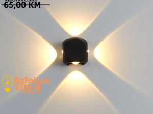 Vanjska lampa - rasvjeta - LED SafeLux V05-B Crna