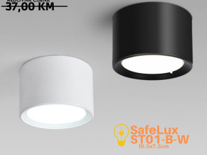 Stropna Rasvjeta SafeLux ST01-B-W - Crna - Bijela