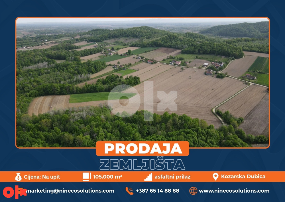ZEMLJIŠTE - KOZARSKA DUBICA - 105.000 m2