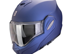 Kaciga Scorpion EXO TECH EVO PRO plava flip back