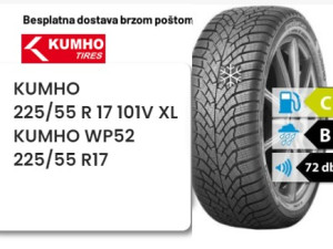 225/55 R 17 101V XL KUMHO WP52