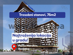 NOVOGRADNJA SOCIJALNO!Trosoban stan 75m2